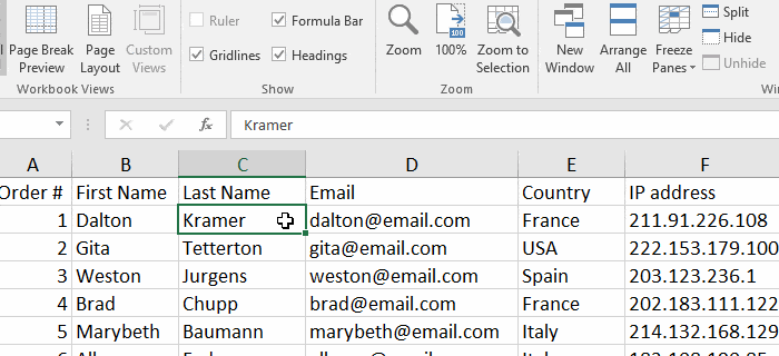 how to use freeze pane in excel