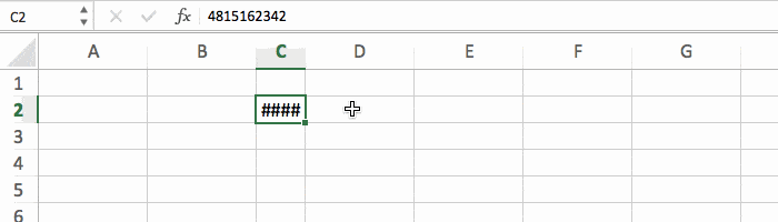 how to fix a #### cryptic error message in an excel cell