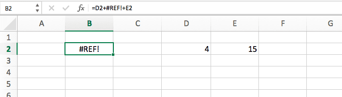 a #ref! cryptic error message in an excel cell