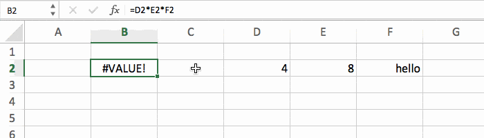 fix a cryptic error message in an excel cell by using the iferror fomula