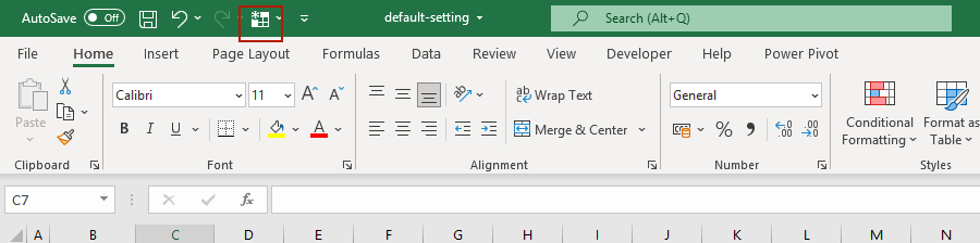 add freeze pane to the quick access toolbar in excel